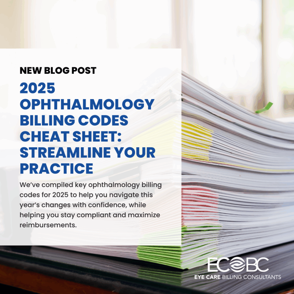 2025 Ophthalmology Billing Codes